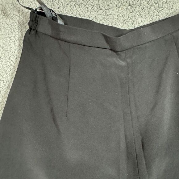 Mon Cheri Wide Leg Formal Dress Pants Womens 8 Black Lined High Rise - Picture 2 of 13